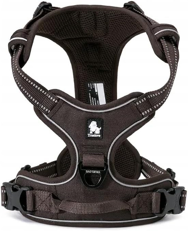 Adjustable No-Pull Dog Harness Reflective Pup Vest Harnesses Comfortable Control Brilliant Colors Truelove Tlh5651(Royal Blue,M)