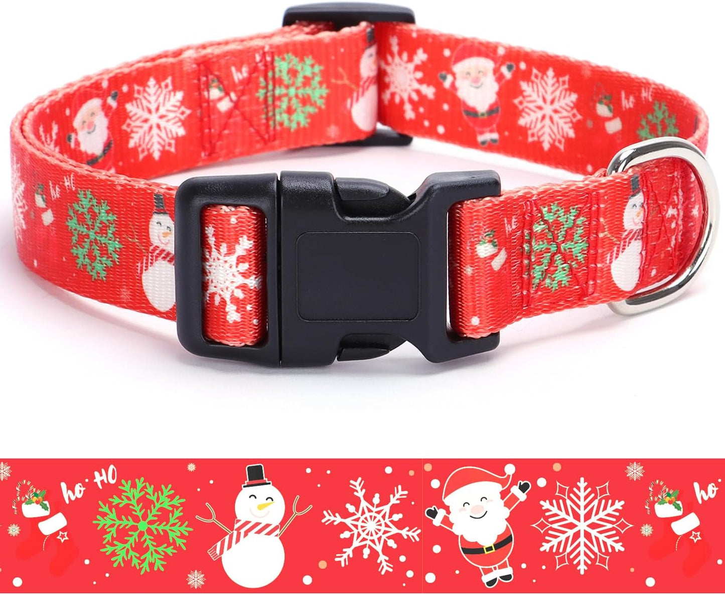 Reflective Dog Collar with Buckle Adjustable Safety Nylon Collars for Small Medium Large Dogs, Blue XL