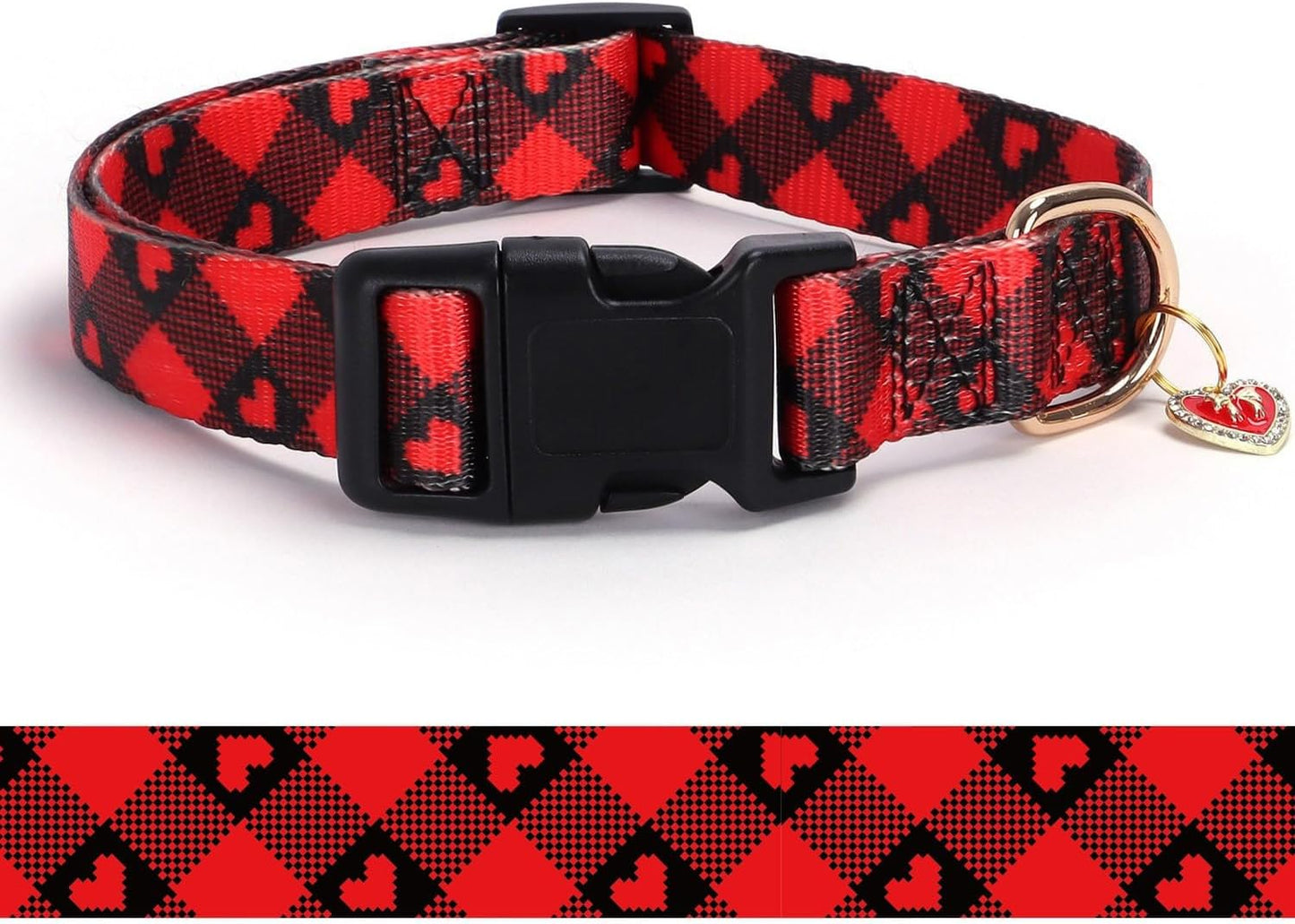 Reflective Dog Collar with Buckle Adjustable Safety Nylon Collars for Small Medium Large Dogs, Blue XL