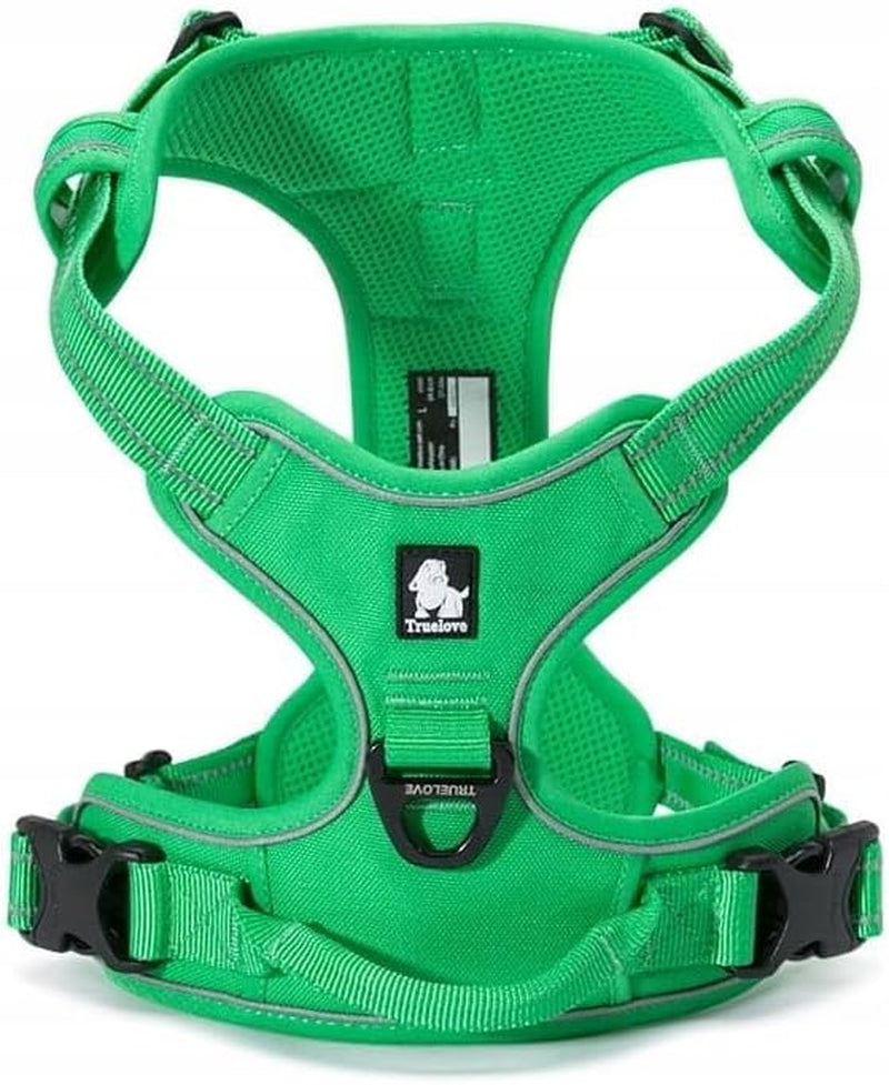 Adjustable No-Pull Dog Harness Reflective Pup Vest Harnesses Comfortable Control Brilliant Colors Truelove Tlh5651(Royal Blue,M)